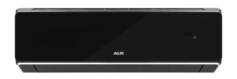 Czarny klimatyzator AUX Halo Deluxe Black z metalizowanymi detalami